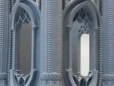 GOTHIC TEA LIGHT LANTERN 1 3D print model