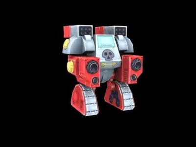 Robots Grunt Low-poly 3D model