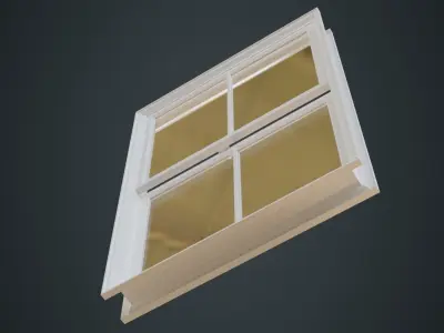 Window 1C Low-poly 3D model