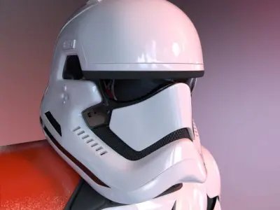 Stormtrooper officer - First Order Low-poly 3D model