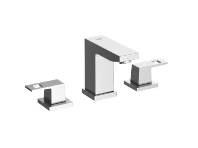 Cube Wall hung Basin 80 Set 3D model