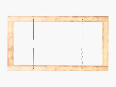 Rivage Rectangular Chandelier 72in 3D model