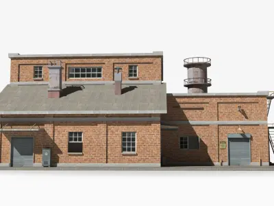 Factory xx25 Low-poly 3D model