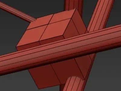 Olvidada Chandelier Lamp 3D model