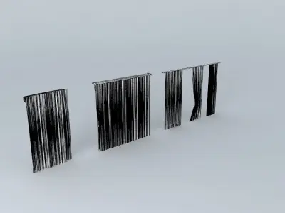 Classic curtain 3D model