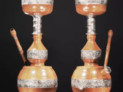 Ancient Royal Hooka 3D model