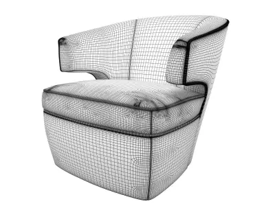 Lana Club Chair 3D model