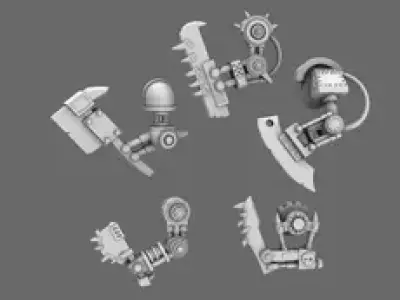 Space Orcs Robo Boyz Melee Arms LEFT 3D print model