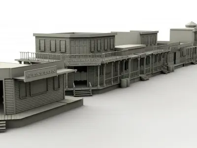 Western Town Building Pack 3D model