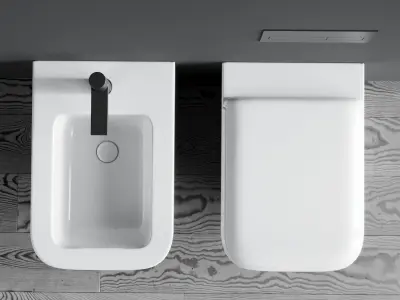 Ceramica Cielo Shui Comfort WC Low-poly 3D model
