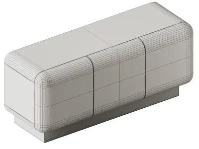 Romeo Sideboard with doors by Meridiani 3D model