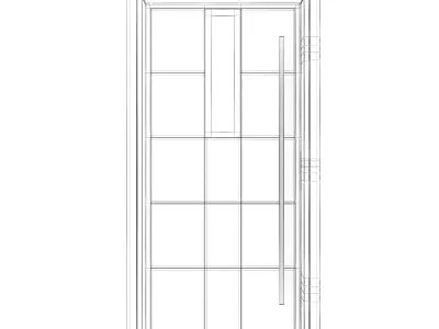 Metal Front Door 3D model