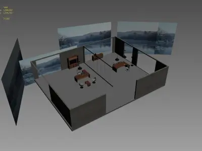 office interior md599 b04 3D model