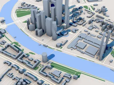 Moscow City Russia  3D model
