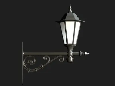 Classic Street Wall Lantern 4 3D model