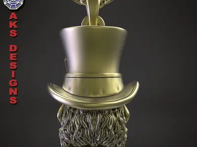Animal Pendant jewelry Magician guerilla v153 3D print model