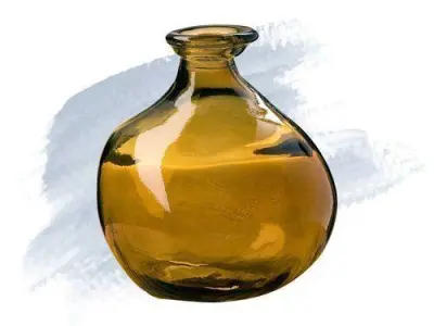 Melvin Modern Bubble Recycled Glass Table Vase 3D model