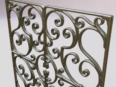 patterned grid   3D model