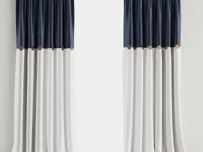 Curtain Set M23 3D model