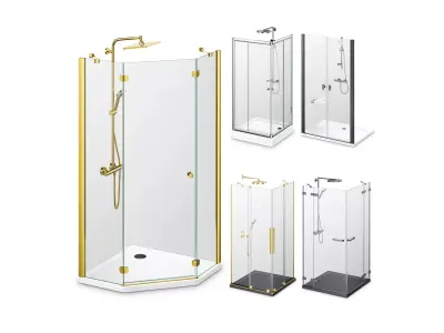 Cabin showers Radaway set 163 3D model