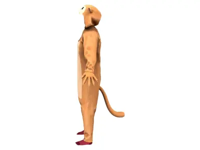  Mens Neko Costume v1 Low-poly 3D model