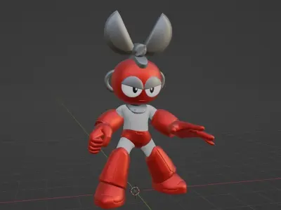 Cutman - Megaman Powered up 3D model