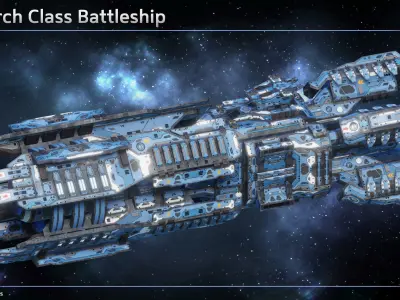 Spaceship Capital Ship Collection I 3D Model Pack