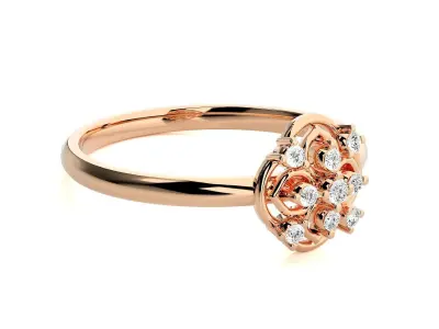 Women ring 3D print model 71