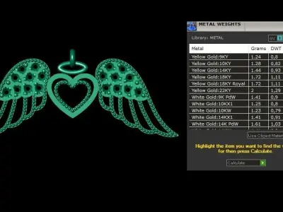 Pendant P182 3D Print Model 3D print model