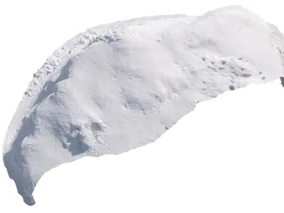 Winter snow pile 3D model