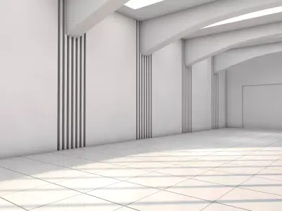 Sci Fi Interior 3D model 36