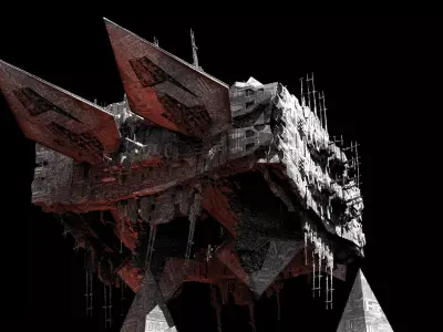 Hellraiser Cube Space station Maze temple 2  3D model
