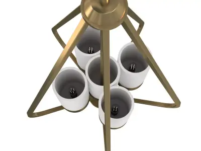 Progress lighting Elevate chandelier 3D model