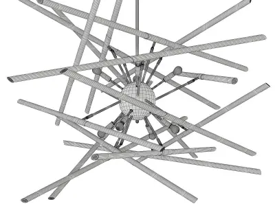 Aidan Gray Solitude Chandelier Low-poly 3D model