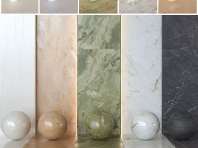 Marazzi Grande Marble Look Tile Collection - Vol 2 -Set of 46 Texture