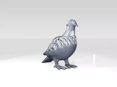 Dove Dust Voronoi 3D model