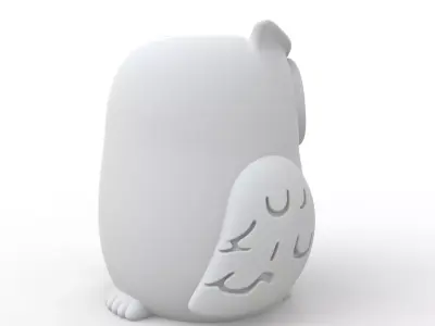 Owl Candle Holder 3D Print Model 3D print model