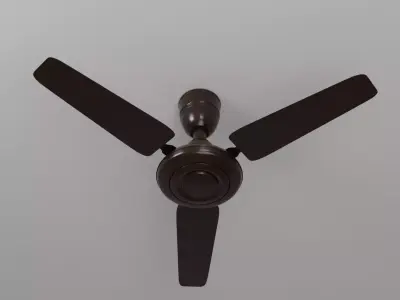 3D Render of a Ceiling Fan Low-poly 3D model