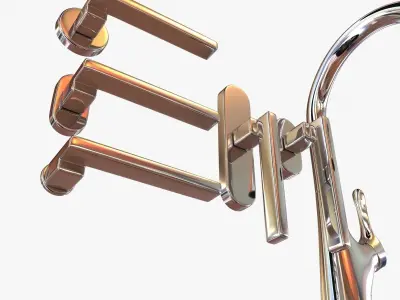 Blanco Napa faucet and valli and valli oberon door handle 3D model