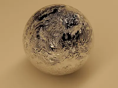 a silver and gold ball Texture