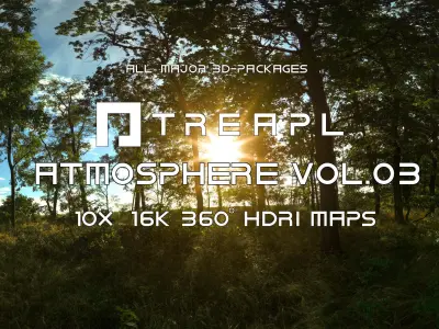 10X HDRI SKIES TREAPL ATMOSPHERE VOL03 - BUNDLE - 360 SKIES Texture