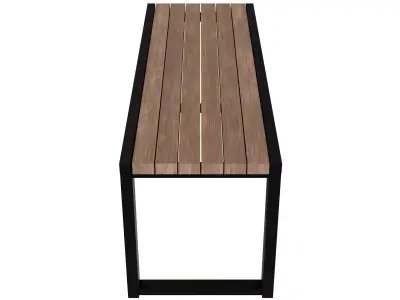 Park Bench 07 Low-poly 3D model