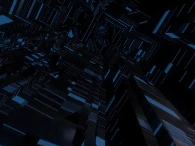 Sci fi Skyscrapers 5 3D model