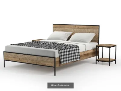 Urban Rustic Sets  3D Model Pack