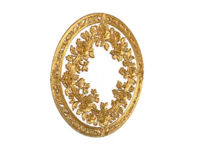 Classic circular carved decor ornament 16 3D print model purchase