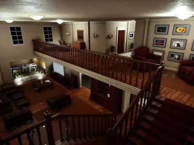 Big House - 3 Floors 3D model