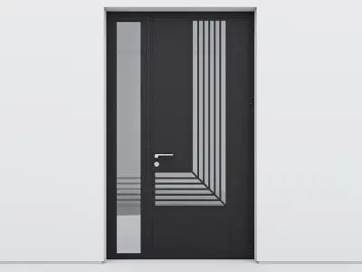 Aluminium door 273 3D model