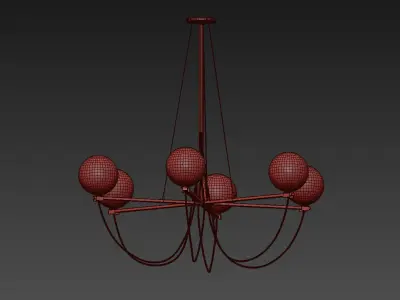 Globe Chandelier by HANDVARK 3D model