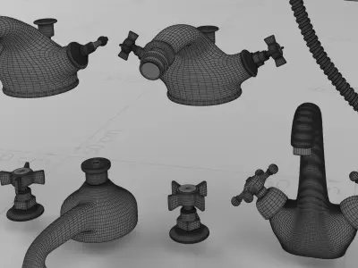 bathroom mixers 3D model