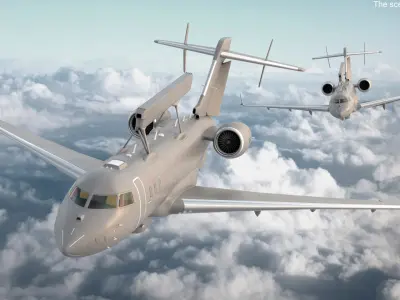  Airborne Early Warning and Control SE-RMY Rigged for Cinema 4D 